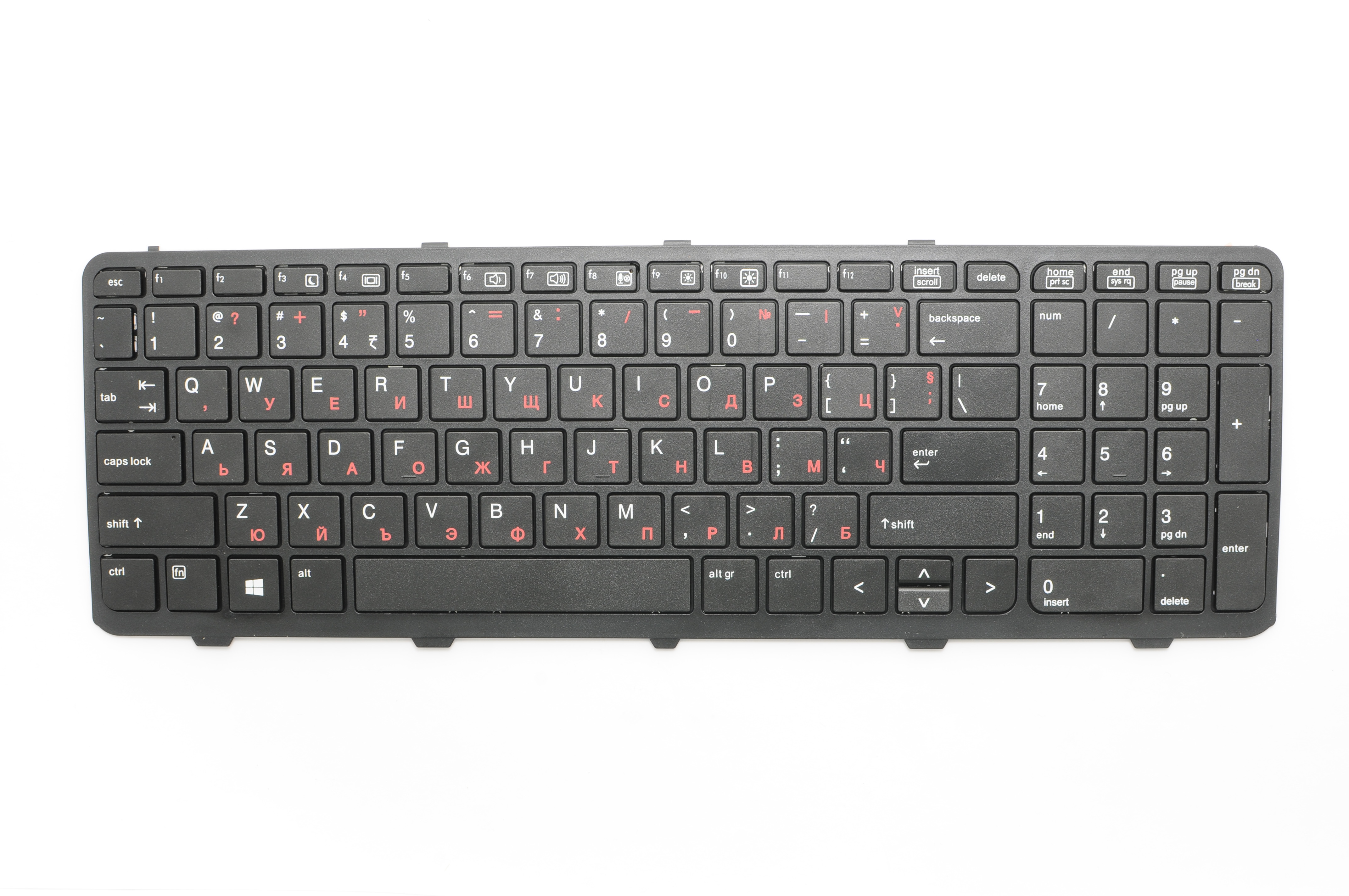 Клавиатура за лаптоп HP ProBook 650 G1 655 G1 Черна с Черна Рамка с Кирилица (С Малък Ентър)  / Black Frame Black US | JAR Computers Клавиатура за лаптоп HP ProBook 650 G1 655 G1 Черна с Черна Рамка с Кирилица (С Малък Ентър)  / Black Frame Black US