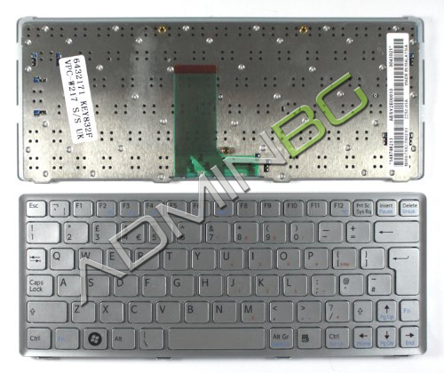 Клавиатура за лаптоп Sony Vaio VPCW217 VPC-W217 Silver Frame Silver | JAR Computers Клавиатура за лаптоп Sony Vaio VPCW217 VPC-W217 Silver Frame Silver