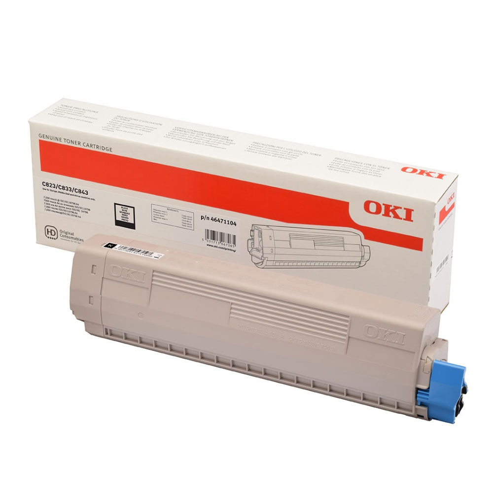 OKI C823/833/843 TONER BLACK (46471104) 7k (OKI-C823-K)