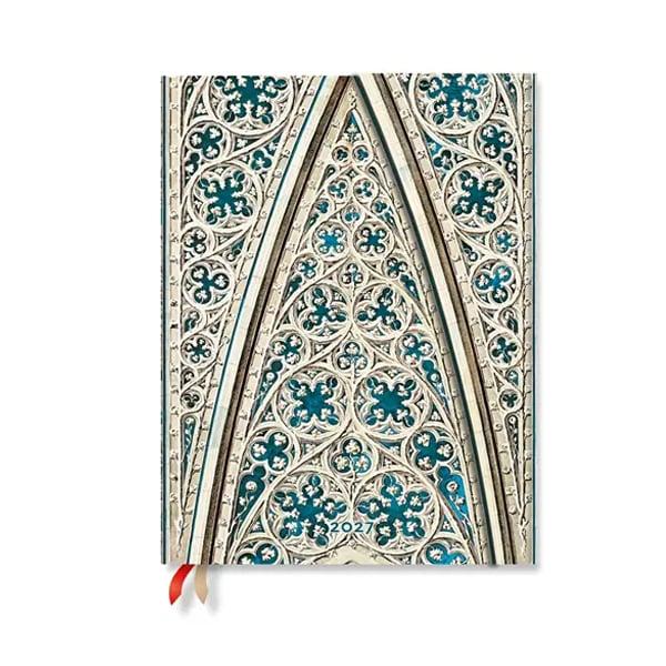 Paperblanks Планер Duomo di Milano, Ultra, хоризонтален, твърда корица, 88 листа, за 2027 година | JAR Computers Paperblanks Планер Duomo di Milano, Ultra, хоризонтален, твърда корица, 88 листа, за 2027 година