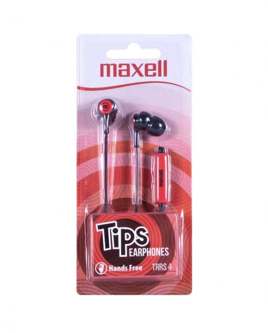 Слушалки тапи с микрофон MAXELL IN-TIPS RED | JAR Computers Слушалки тапи с микрофон MAXELL IN-TIPS RED