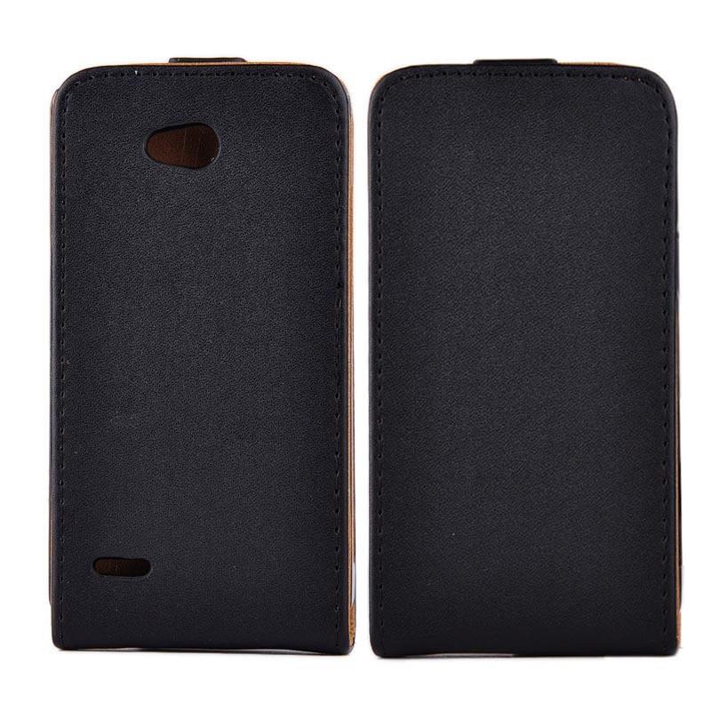 Вертикален кожен калъф с джоб за LG L80 - Leather Pocket Flip Case (черен) | JAR Computers Вертикален кожен калъф с джоб за LG L80 - Leather Pocket Flip Case (черен)