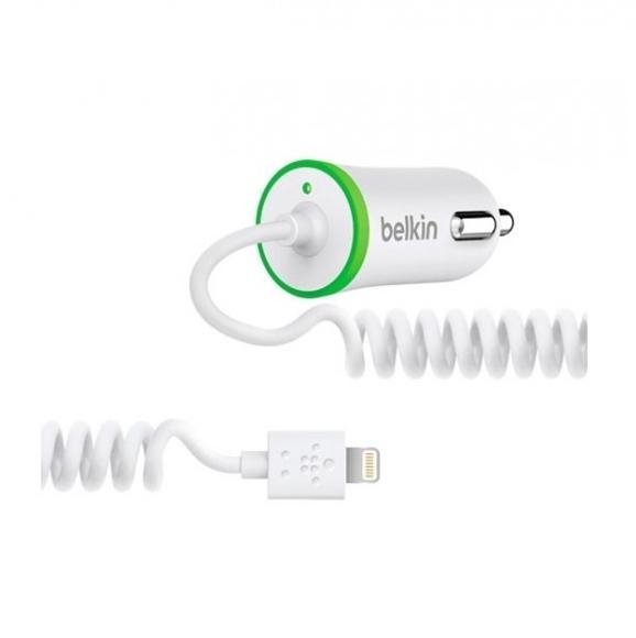 Захранване за кола с Lightning за iPhone 5/5S/SE/5C, iPad Air, iPad 5 (2017), iPad Mini, iPad mini 2, iPad mini 3 - Belkin 12V LTG Micro 2.1 Amp/10W (бял) | JAR Computers Захранване за кола с Lightning за iPhone 5/5S/SE/5C, iPad Air, iPad 5 (2017), iPad Mini, iPad mini 2, iPad mini 3 - Belkin 12V LTG Micro 2.1 Amp/10W (бял)