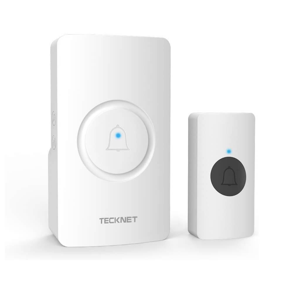 Безжичен стилен звънец за входна врата - TeckNet HDB01880WU01 Wireless DoorBell (бял) | JAR Computers Безжичен стилен звънец за входна врата - TeckNet HDB01880WU01 Wireless DoorBell (бял)