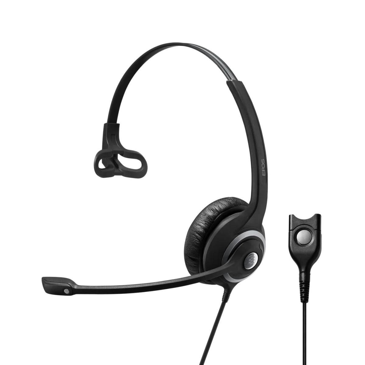 EPOS I Sennheiser SC 230 моно слушалка с Easy Disconnect, шумопотискащ микрофон, черна/сребриста | JAR Computers EPOS I Sennheiser SC 230 моно слушалка с Easy Disconnect, шумопотискащ микрофон, черна/сребриста
