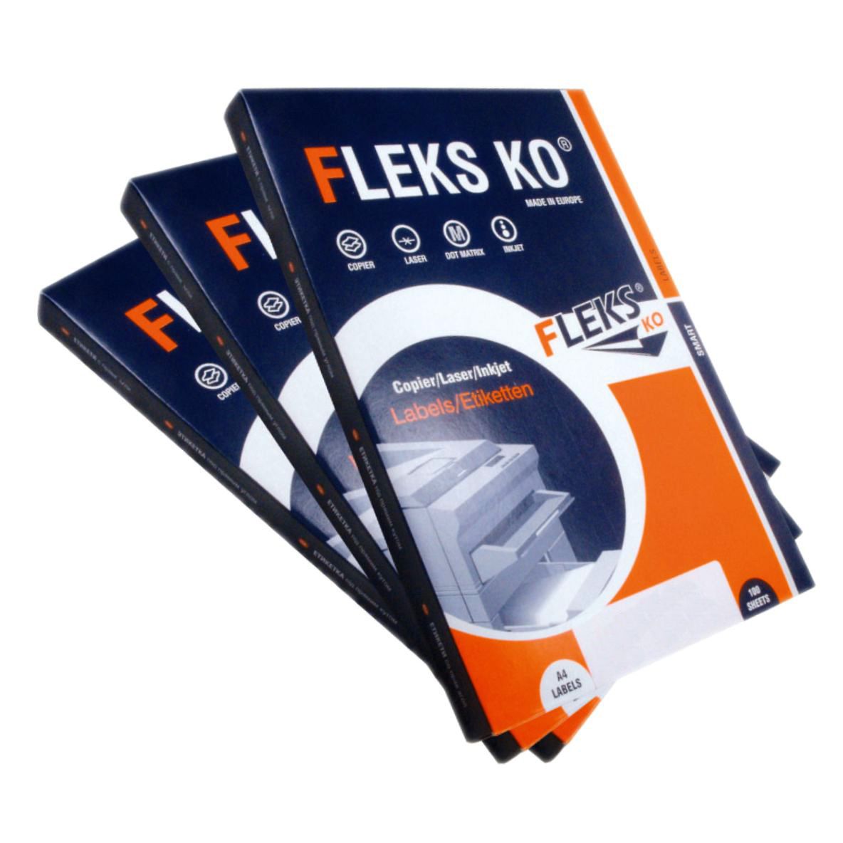 Етикети Fleks Ko 52.5/29.7 A4 40ет 100л