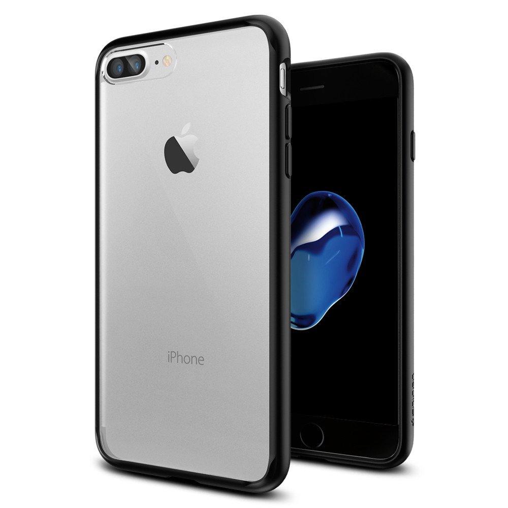 Хибриден кейс с висока степен на защита за iPhone 8 Plus, iPhone 7 Plus - Spigen Ultra Hybrid Case (черен-прозрачен) | JAR Computers Хибриден кейс с висока степен на защита за iPhone 8 Plus, iPhone 7 Plus - Spigen Ultra Hybrid Case (черен-прозрачен)