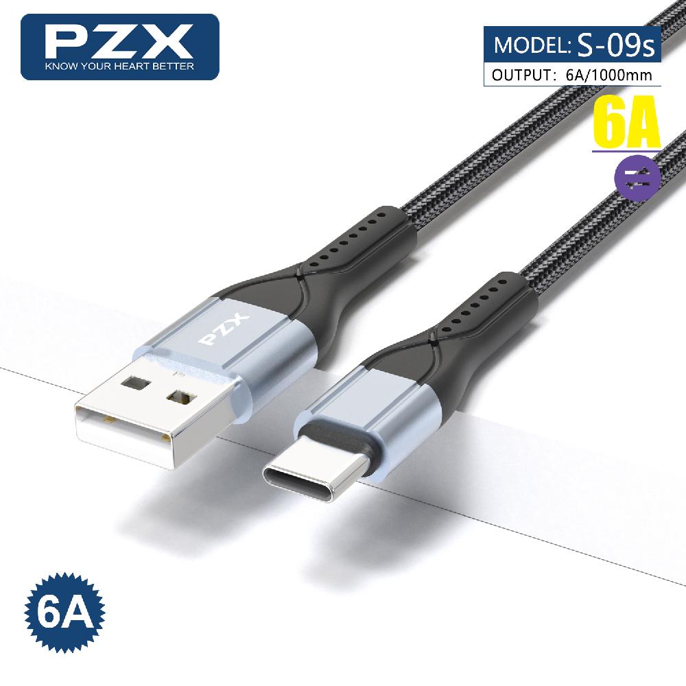 Кабел USB - Type C PZX S-09s 6A 1m