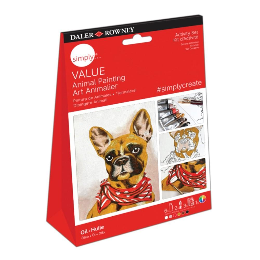 Комплект за рисуване с маслени бои DALER-ROWNEY Activity Set Oil - Animal, 12 части | JAR Computers Комплект за рисуване с маслени бои DALER-ROWNEY Activity Set Oil - Animal, 12 части