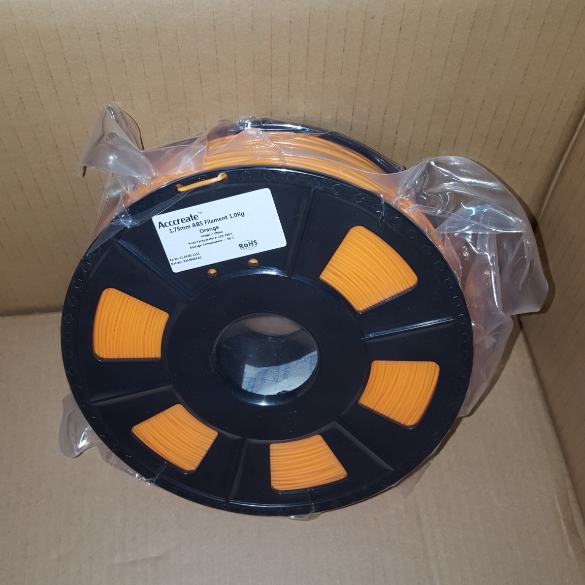 Консуматив за 3D принтер, ABS, 1.0 кг, 1.75 мм, Orange