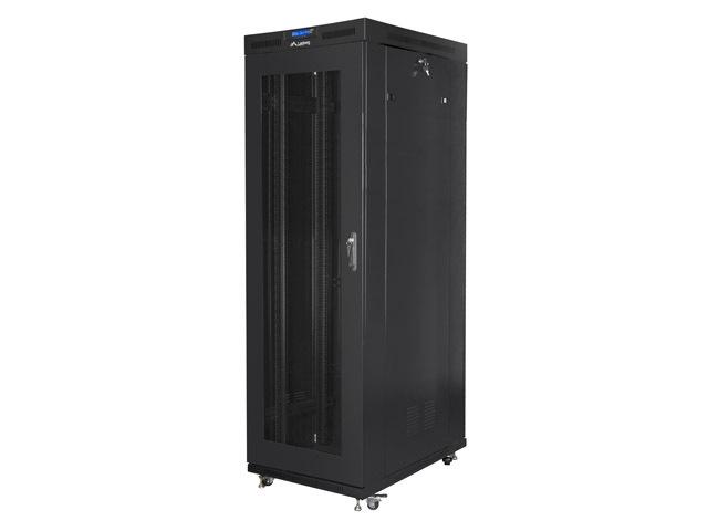 Lanberg rack cabinet 19" free-standing 27U/800x1200 (flat pack) with mesh door lcd black