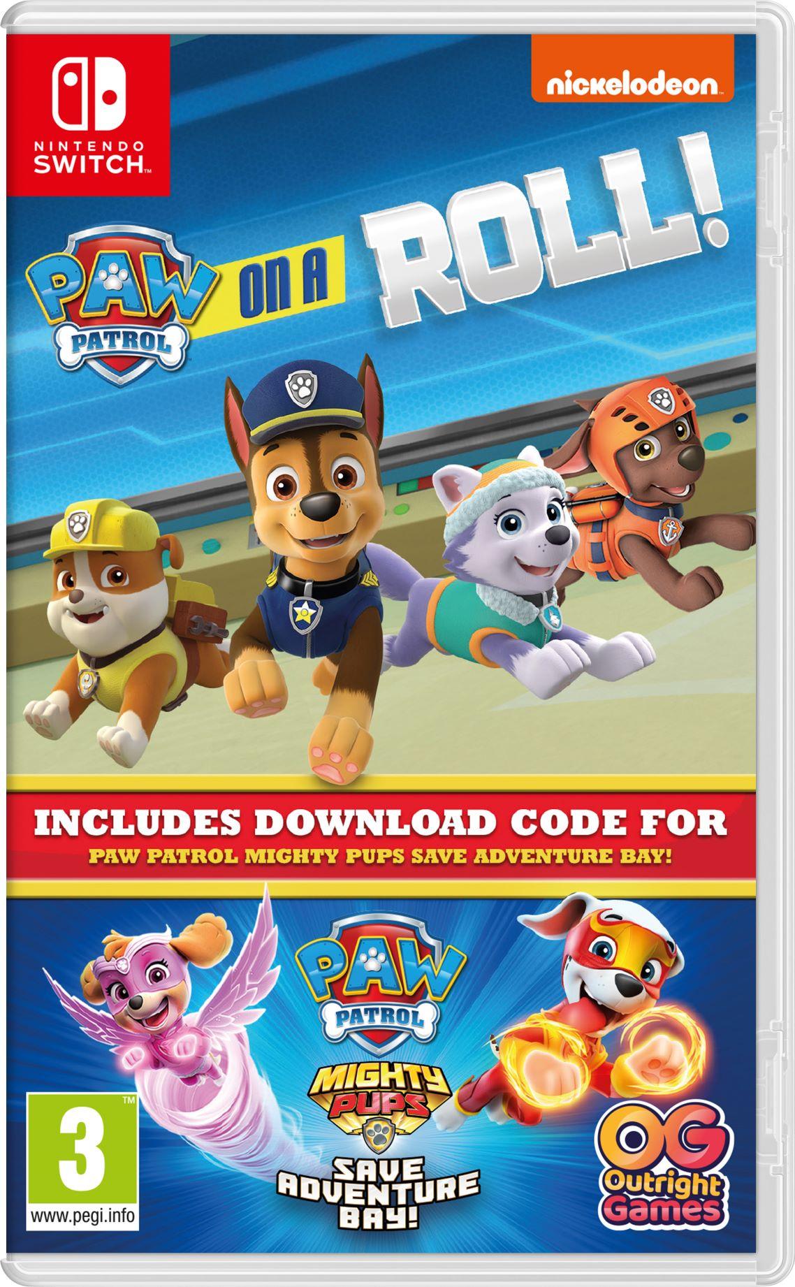 Paw Patrol On A Roll + Paw Patrol Mighty Pups Compilation (Nintendo Switch)
