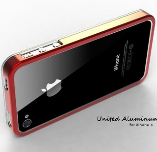 Алуминиев бъмпер за iPhone 4/4S - Pinlo Aluminum United (червен) | JAR Computers Алуминиев бъмпер за iPhone 4/4S - Pinlo Aluminum United (червен)