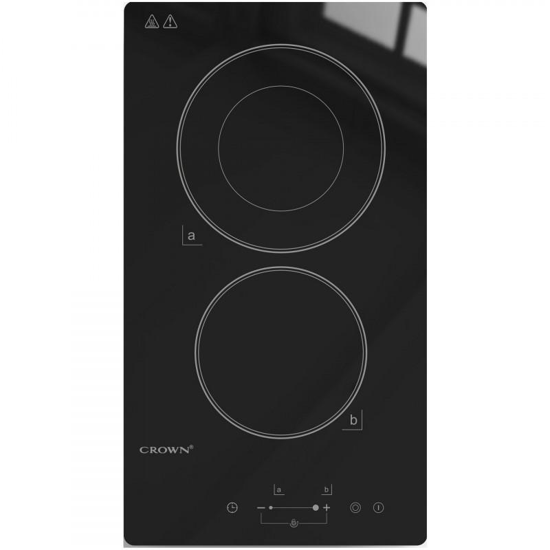 Плот за вграждане с разширяема зона Crown VCP 32D, 3000W, Таймер, Двоен, Тъч скрийн, Черен | JAR Computers Плот за вграждане с разширяема зона Crown VCP 32D, 3000W, Таймер, Двоен, Тъч скрийн, Черен