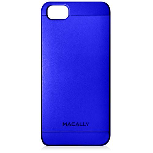 Поликарбонатов кейс за iPhone SE, iPhone 5S, iPhone 5 - Macally Snap-On PC case (син) | JAR Computers Поликарбонатов кейс за iPhone SE, iPhone 5S, iPhone 5 - Macally Snap-On PC case (син)