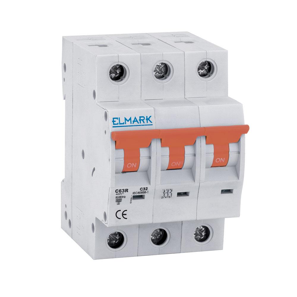 RESIDENTIAL АВТОМАТИЧЕН ПРЕКЪCВАЧ MCB C63R 20A 3P 6kA КРИВА C | JAR Computers RESIDENTIAL АВТОМАТИЧЕН ПРЕКЪCВАЧ MCB C63R 20A 3P 6kA КРИВА C