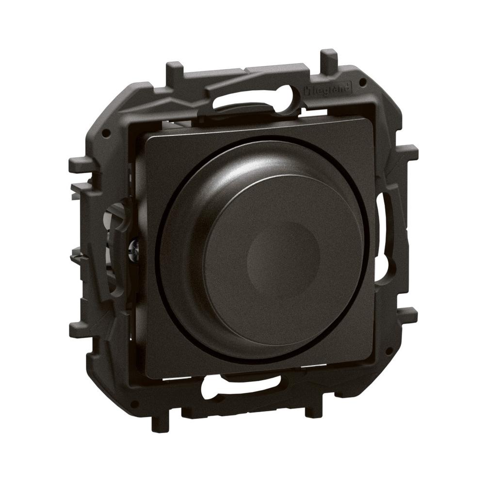 Ротативен димер за всички товари 5-300W LED 5-75W Черен - Legrand Niloe New NP2411BK | JAR Computers Ротативен димер за всички товари 5-300W LED 5-75W Черен - Legrand Niloe New NP2411BK