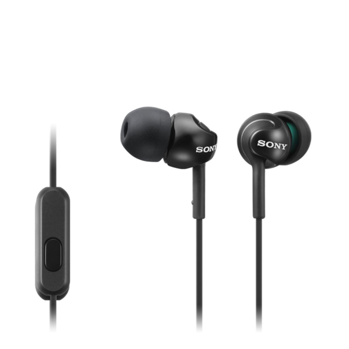 Sony MDR-EX110AP Headset Wired In-ear Calls/Music Black | JAR Computers Sony MDR-EX110AP Headset Wired In-ear Calls/Music Black