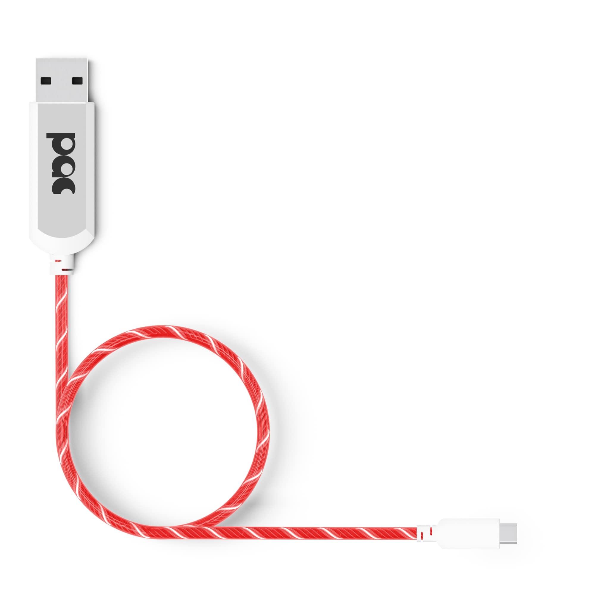 Светещ кабел за iPhone, iPad и устройства с Lightning порт (червен) - PAC Intelligent Power Cable | JAR Computers Светещ кабел за iPhone, iPad и устройства с Lightning порт (червен) - PAC Intelligent Power Cable