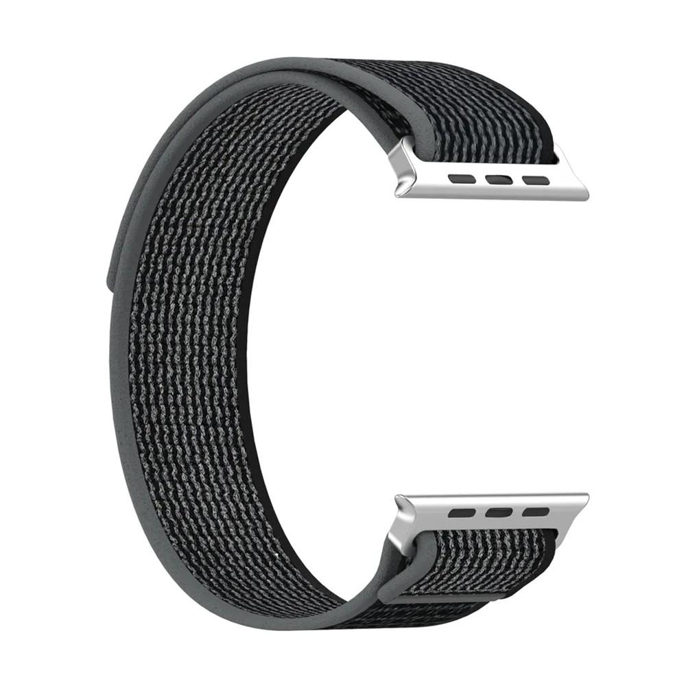 Текстилна каишка за Apple Watch 38мм, 40мм, 41мм, 42мм (2024) - Techsuit Watchband W039 (черен-сив) | JAR Computers Текстилна каишка за Apple Watch 38мм, 40мм, 41мм, 42мм (2024) - Techsuit Watchband W039 (черен-сив)
