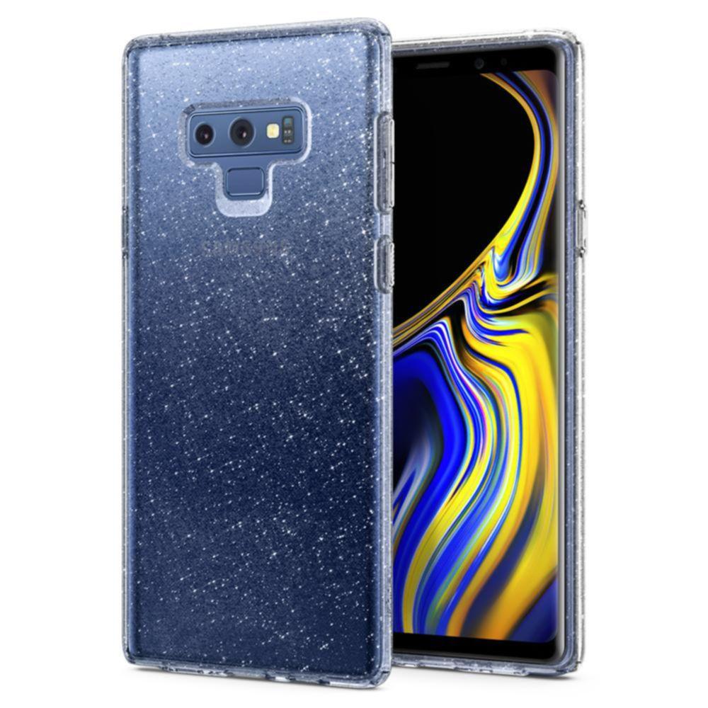 Тънък качествен термополиуретанов калъф за Samsung Galaxy Note 9 (прозрачен) - Spigen Liquid Crystal Glitter Case | JAR Computers Тънък качествен термополиуретанов калъф за Samsung Galaxy Note 9 (прозрачен) - Spigen Liquid Crystal Glitter Case