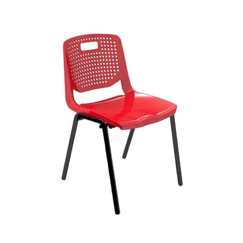 Ученически стол RFG Stilo, от VIII до XII клас, 430 х 425 х 460 mm, полипропилен, червен | JAR Computers Ученически стол RFG Stilo, от VIII до XII клас, 430 х 425 х 460 mm, полипропилен, червен