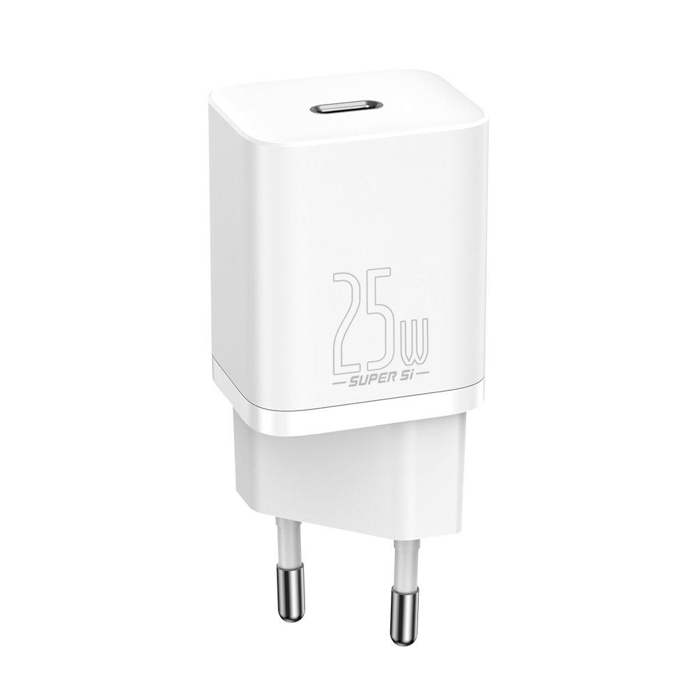 Зарядно устройство Baseus Super Si Quick USB-C, 25W, бяло CCSP020102 (v) | JAR Computers Зарядно устройство Baseus Super Si Quick USB-C, 25W, бяло CCSP020102 (v)