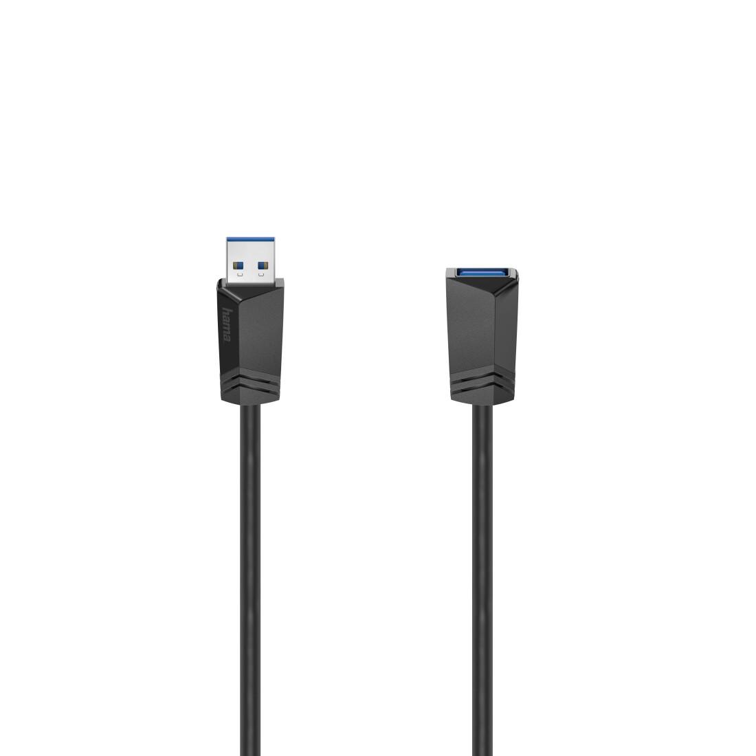 Hama 00200628 USB кабел 1,5 м USB A 5 Гбит/с Черен