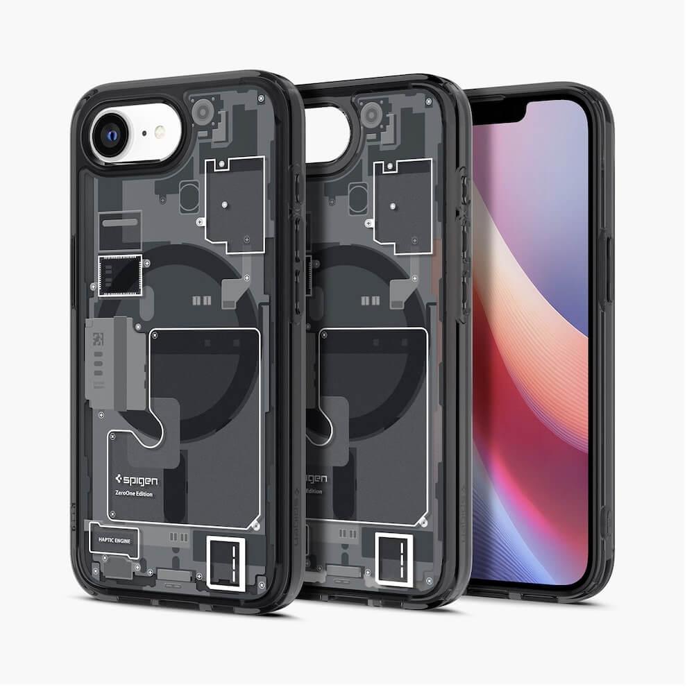 Хибриден кейс с висока степен на защита с MagSafe за iPhone 16e (прозрачен-черен) - Spigen Ultra Hybrid MagSafe Zero One Case | JAR Computers Хибриден кейс с висока степен на защита с MagSafe за iPhone 16e (прозрачен-черен) - Spigen Ultra Hybrid MagSafe Zero One Case