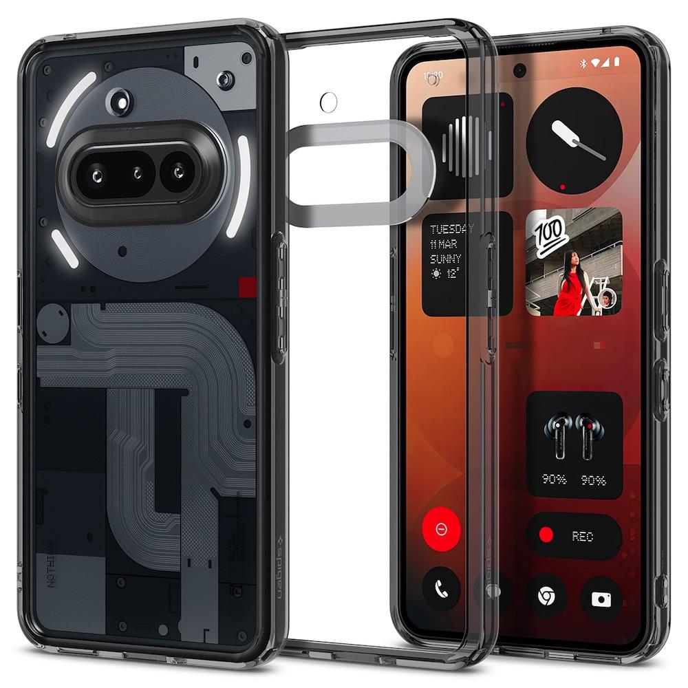 Хибриден кейс с висока степен на защита за Nothing Phone (3a) - Spigen Ultra Hybrid Case (сив-прозрачен) | JAR Computers Хибриден кейс с висока степен на защита за Nothing Phone (3a) - Spigen Ultra Hybrid Case (сив-прозрачен)