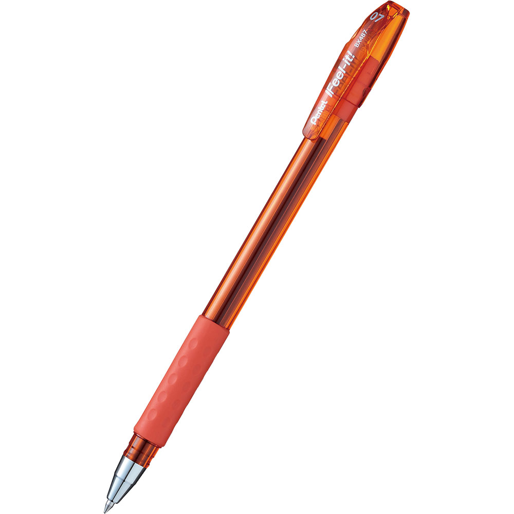 Химикалка Pentel BX487 Feel-It 0.7мм орж