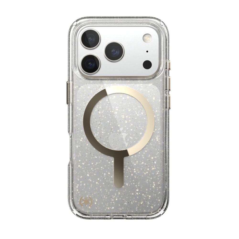 Калъф Speck iPhone 17 Pro PRESIDIO LUX + MS-GLITTER/GOLD METALLIC | JAR Computers Калъф Speck iPhone 17 Pro PRESIDIO LUX + MS-GLITTER/GOLD METALLIC