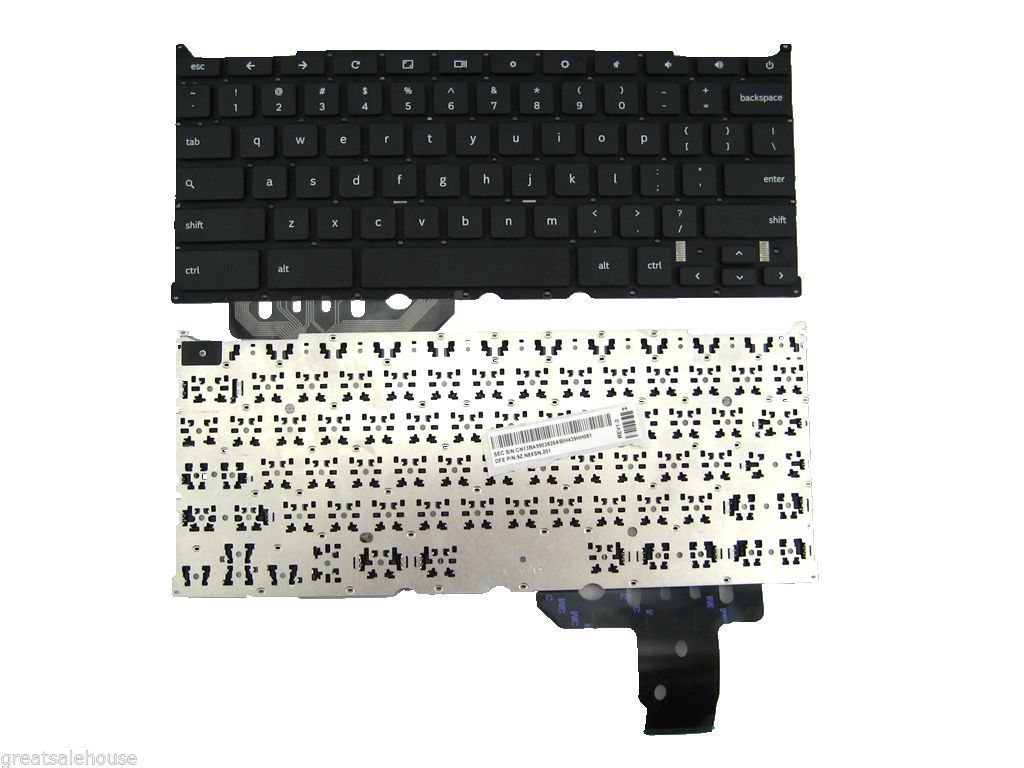 Клавиатура за лаптоп Samsung ChromeBook 2 XE503 XE503C12 XE503C12-K01US XE503C12-K02US Черна Без Рамка (Малък Ентър) / Black Without Frame US | JAR Computers Клавиатура за лаптоп Samsung ChromeBook 2 XE503 XE503C12 XE503C12-K01US XE503C12-K02US Черна Без Рамка (Малък Ентър) / Black Without Frame US
