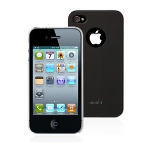 Поликарбонатов кейс и защитно покритие за iPhone 4 - Moshi iGlaze (черен) | JAR Computers Поликарбонатов кейс и защитно покритие за iPhone 4 - Moshi iGlaze (черен)