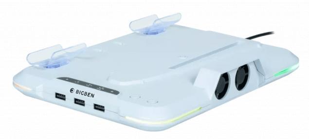 Мултифункционална станция Nacon - за PS5 Slim, с охлаждане, бяла | JAR Computers Мултифункционална станция Nacon - за PS5 Slim, с охлаждане, бяла