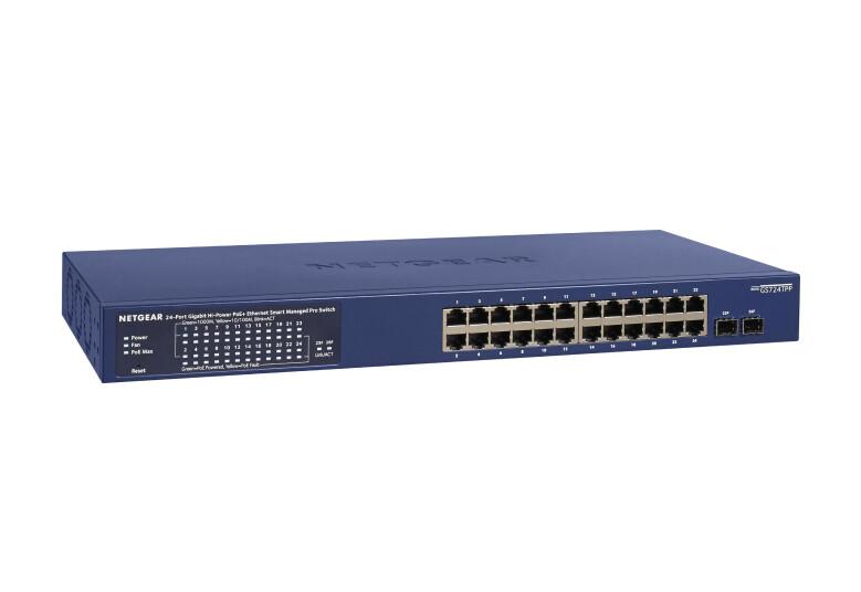 NETGEAR GS724TP Управляем L2/L3/L4 Gigabit Ethernet (10/100/1000) Захранване по Ethernet (PoE) Син | JAR Computers NETGEAR GS724TP Управляем L2/L3/L4 Gigabit Ethernet (10/100/1000) Захранване по Ethernet (PoE) Син