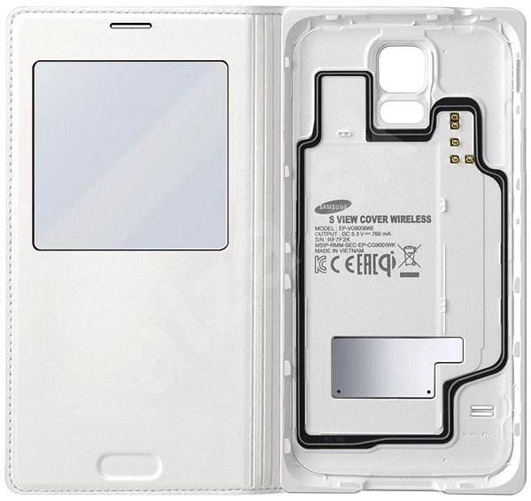 Оригинален кожен калъф за безжично захранване за Samsung Galaxy S5, Samsung Galaxy S5 Neo - Samsung Cover S-View Wireless Charging (бял) | JAR Computers Оригинален кожен калъф за безжично захранване за Samsung Galaxy S5, Samsung Galaxy S5 Neo - Samsung Cover S-View Wireless Charging (бял)