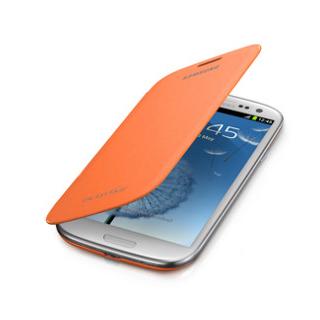 Оригинален кожен калъф за Samsung Galaxy S3 i9300, S3 Neo - Samsung Flip Cover (оранжев) | JAR Computers Оригинален кожен калъф за Samsung Galaxy S3 i9300, S3 Neo - Samsung Flip Cover (оранжев)