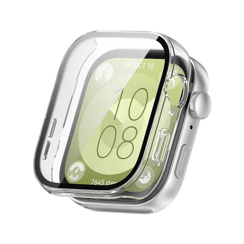 PC протектор + Tempered glass за Huawei Watch Fit 3 /прозрачен/ | JAR Computers PC протектор + Tempered glass за Huawei Watch Fit 3 /прозрачен/