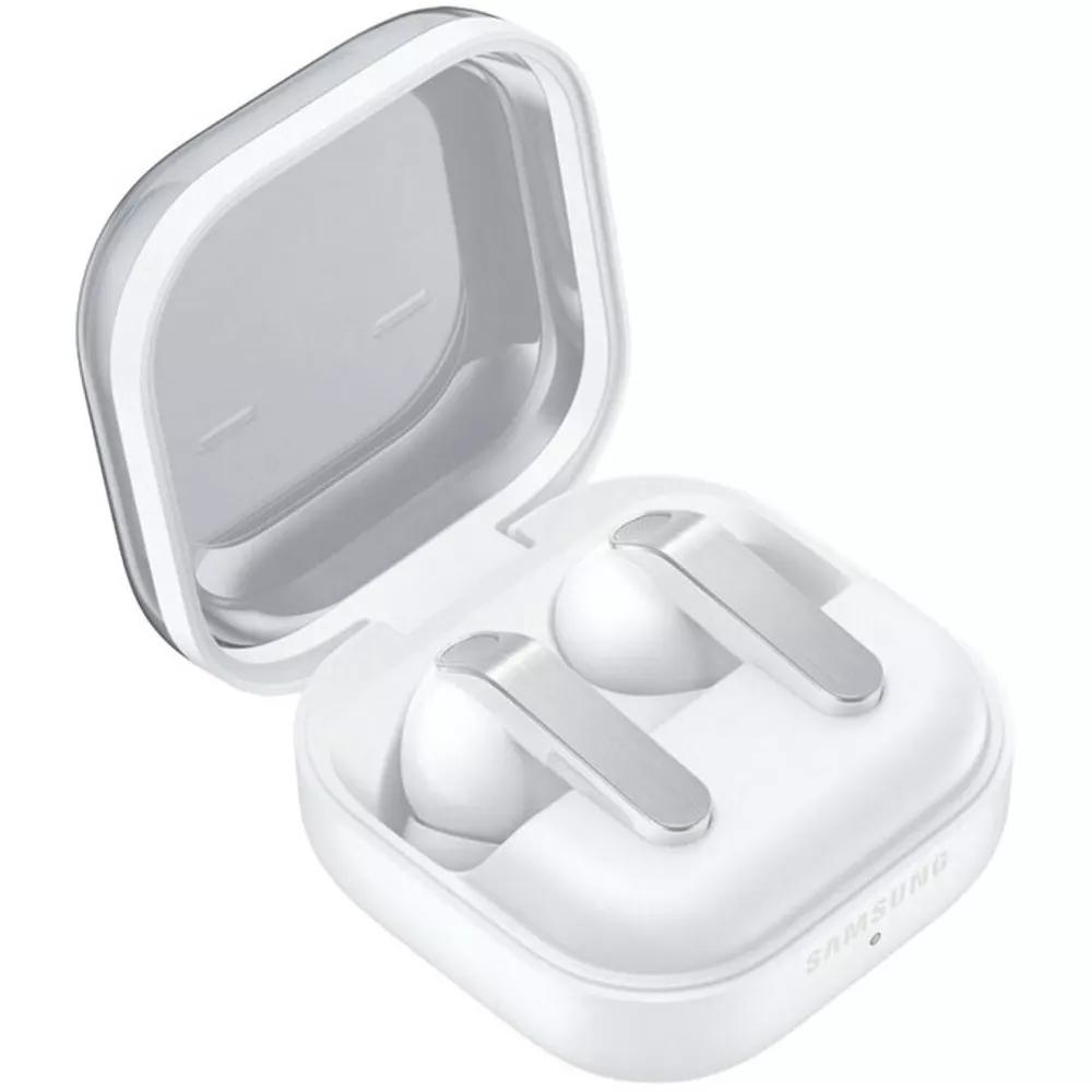 Слушалки Samsung Galaxy Buds4 Pro, безжични, Bluetooth, система от 6 микрофона, 24-bit/96kHz, 360 Audio, активно шумопотискане, до 6 часа време на работа, IP57 водоустойчивост, бели, SM-R640NZWAEUE | JAR Computers Слушалки Samsung Galaxy Buds4 Pro, безжични, Bluetooth, система от 6 микрофона, 24-bit/96kHz, 360 Audio, активно шумопотискане, до 6 часа време на работа, IP57 водоустойчивост, бели, SM-R640NZWAEUE