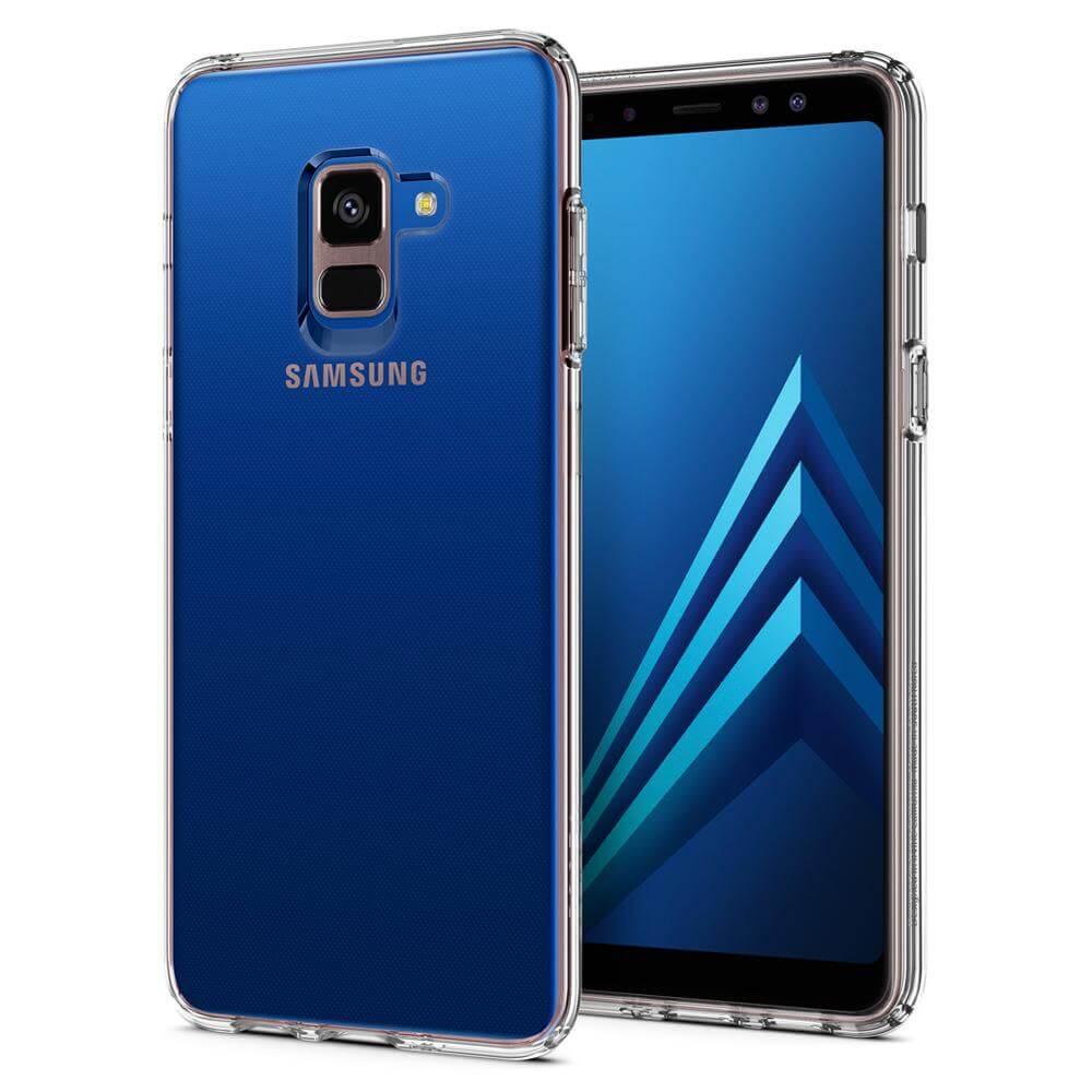 Тънък силиконов (TPU) калъф за Samsung Galaxy A8 (2018) (прозрачен) - Spigen Liquid Crystal Case | JAR Computers Тънък силиконов (TPU) калъф за Samsung Galaxy A8 (2018) (прозрачен) - Spigen Liquid Crystal Case