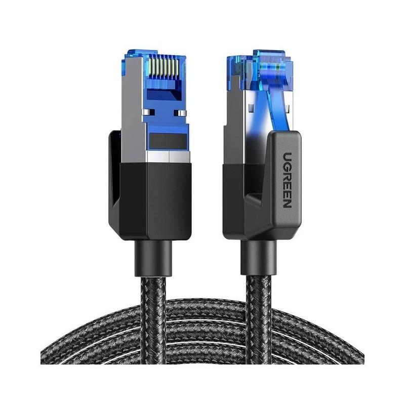 UGREEN LAN кабел Cat8 Round braided, 10м /черен/ - NW153 / 30795 | JAR Computers UGREEN LAN кабел Cat8 Round braided, 10м /черен/ - NW153 / 30795