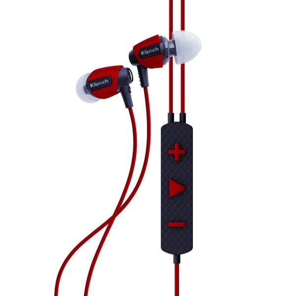 Устойчиви слушалки с микрофон и управление на звука за iPhone, iPad и iPod - Klipsch Image S4i Rugged In-Ear (червен-черен) | JAR Computers Устойчиви слушалки с микрофон и управление на звука за iPhone, iPad и iPod - Klipsch Image S4i Rugged In-Ear (червен-черен)