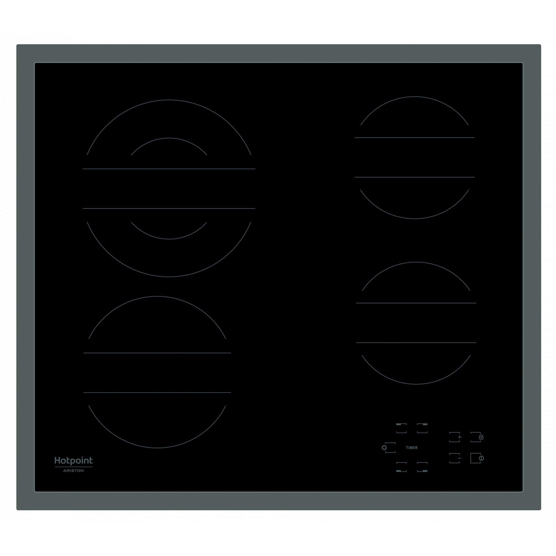Вграден керамичен плот Hotpoint-Ariston HR 642 X CM*** , Електрически