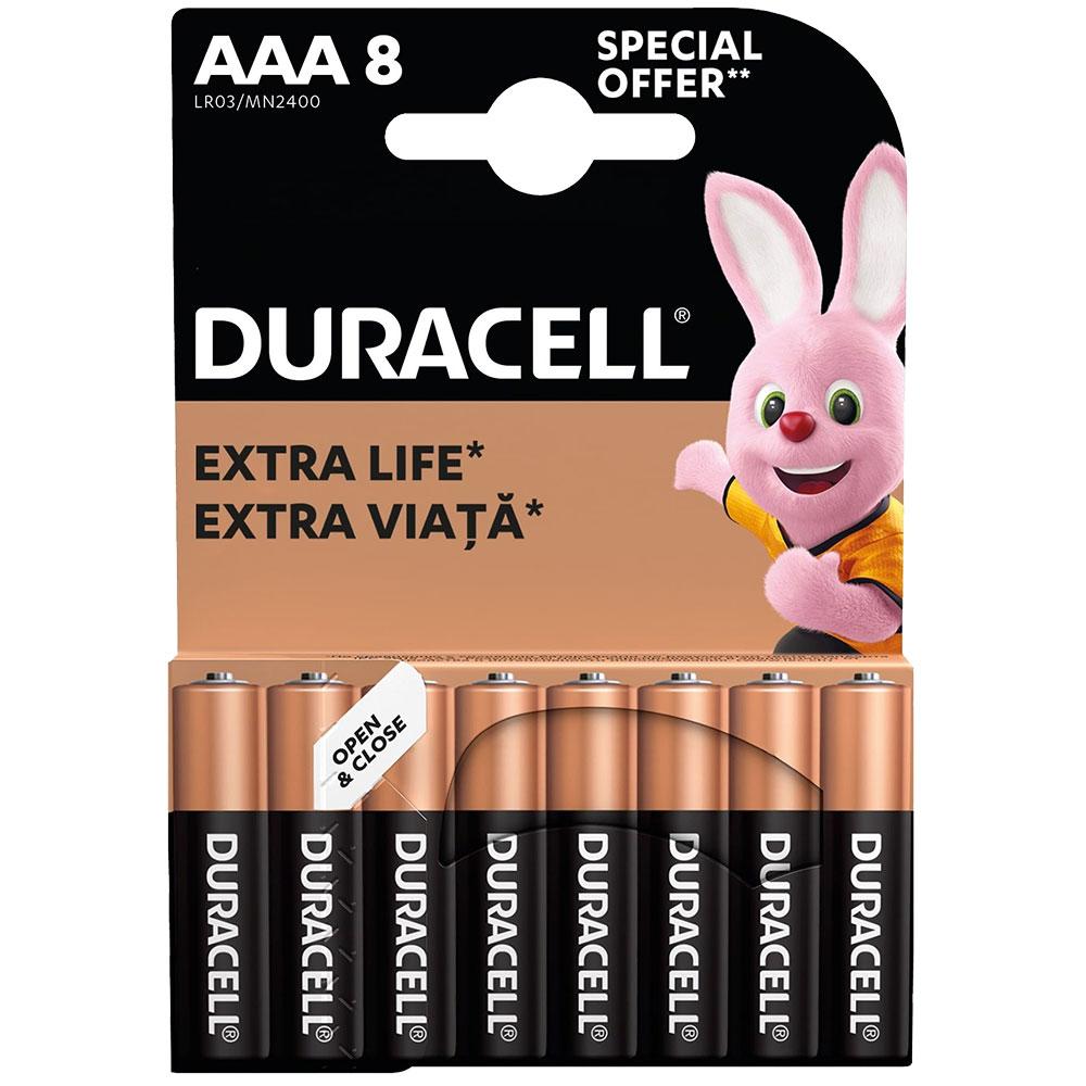 Алк. батерии Duracell Basic AAA/LR03 бл8 | JAR Computers Алк. батерии Duracell Basic AAA/LR03 бл8
