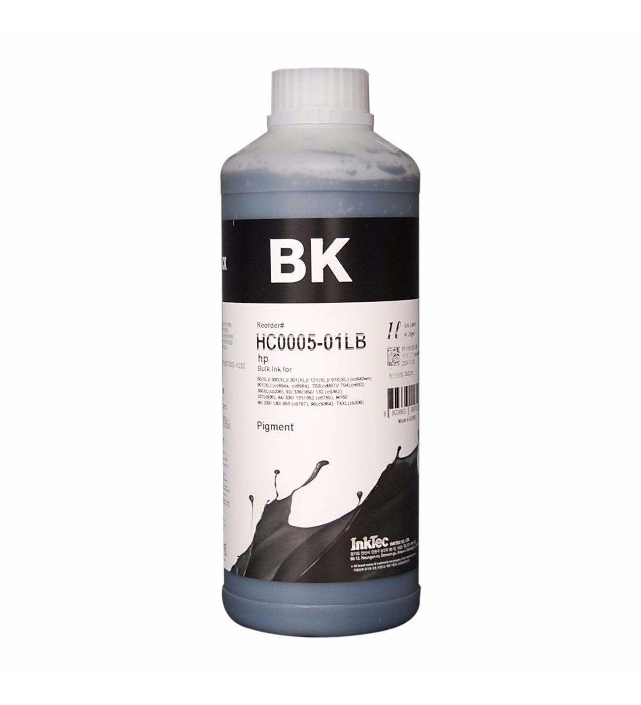 Бутилка с мастило INKTEC за  HP и Samsung, H05,C6656,C8727, C9351, 1000 ml, Черен | JAR Computers Бутилка с мастило INKTEC за  HP и Samsung, H05,C6656,C8727, C9351, 1000 ml, Черен