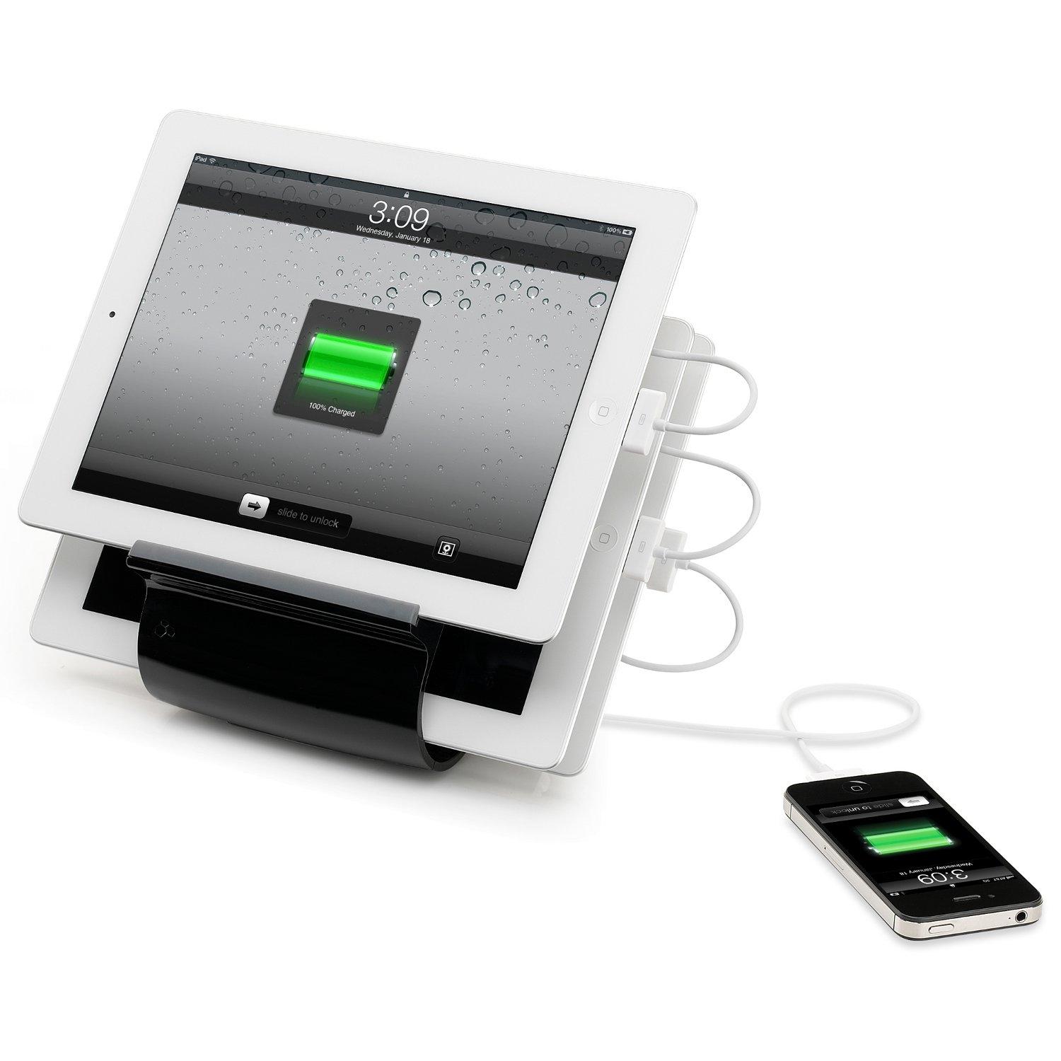 Док станция с 4 USB изхода за зареждане за iPad, iPhone, iPod, таблети и смартфони - Kanex Sydnee Recharge Station (черен) | JAR Computers Док станция с 4 USB изхода за зареждане за iPad, iPhone, iPod, таблети и смартфони - Kanex Sydnee Recharge Station (черен)