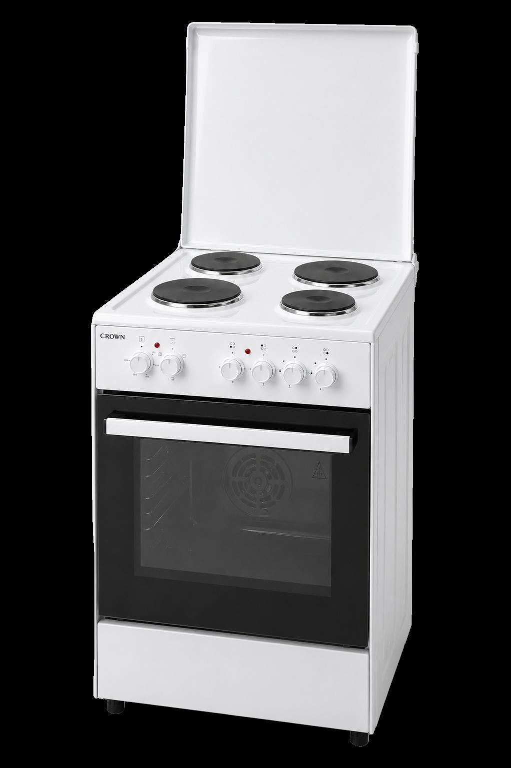 Готварска печка (ток) Crown CHP-5060W , 4 ток , Бял