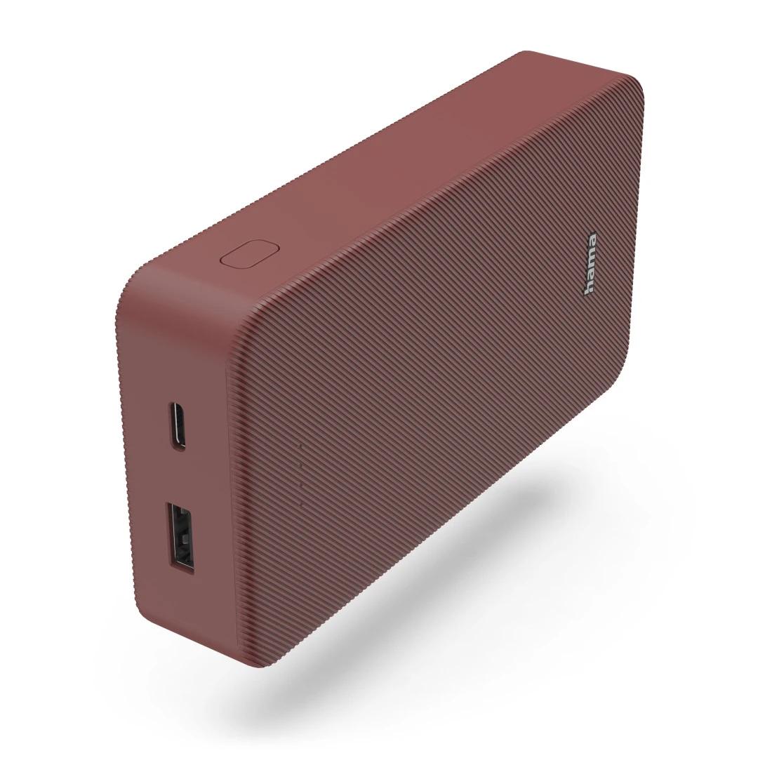 Hama 00201717 външна батерия/пауър банк Литиев полимер (LiPo) 20000 mAh Червен | JAR Computers Hama 00201717 външна батерия/пауър банк Литиев полимер (LiPo) 20000 mAh Червен