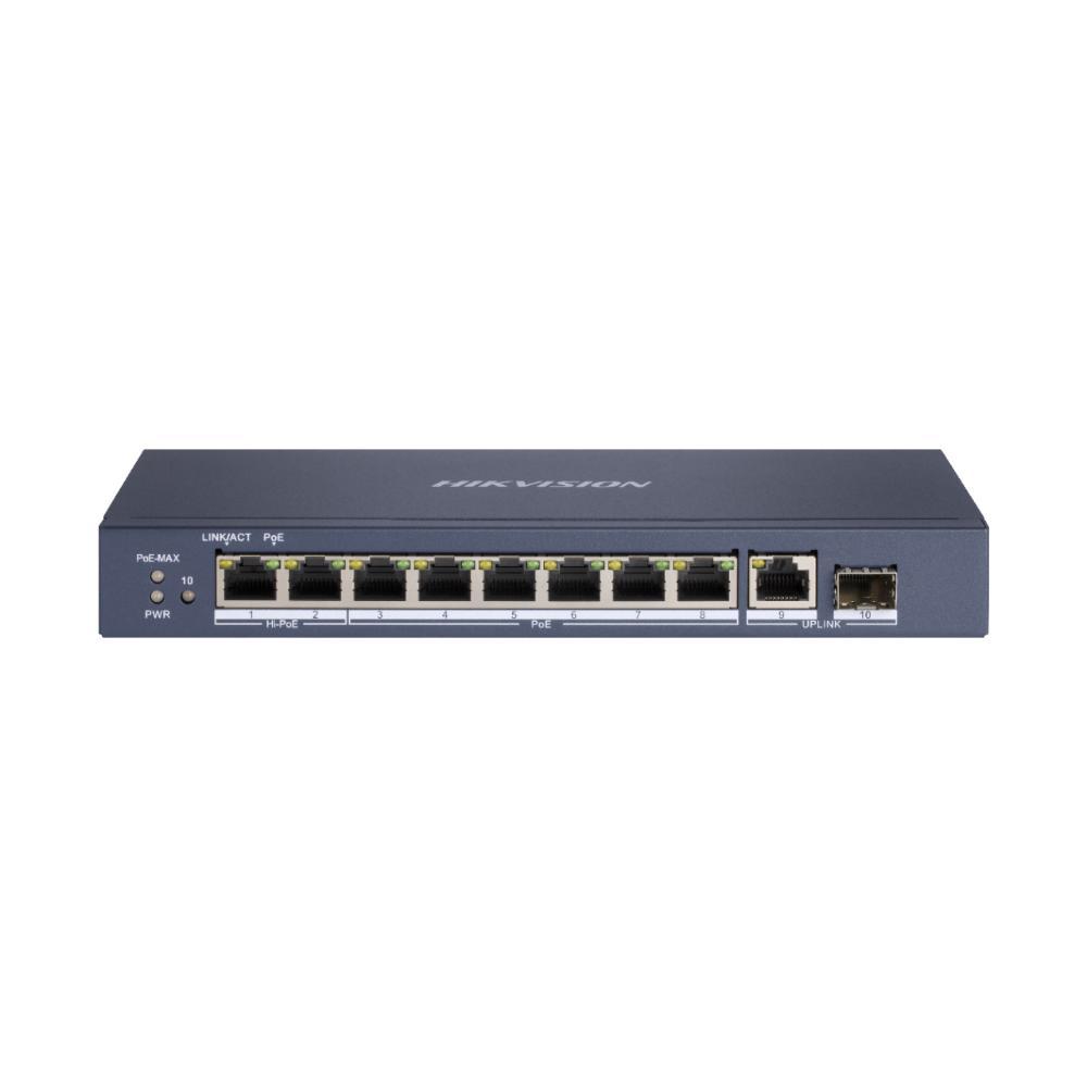 Hikvision 10 Port Unmanaged PoE Switch L2 Series (DS-3E0510HP-E) (HKVDS-3E0510HP-E) | JAR Computers Hikvision 10 Port Unmanaged PoE Switch L2 Series (DS-3E0510HP-E) (HKVDS-3E0510HP-E)
